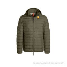 Blackish Green Puffer Warmth Coat for Male